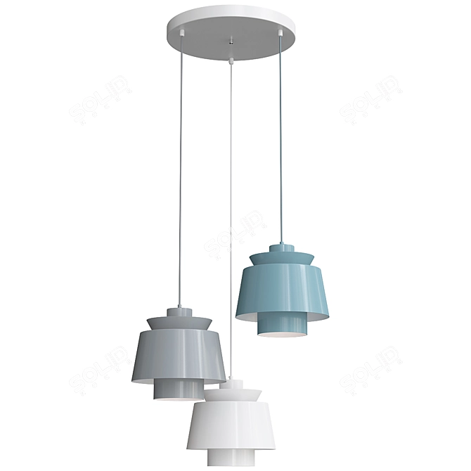 Anzazo Pendant Light: Modern Elegance 3D model image 2