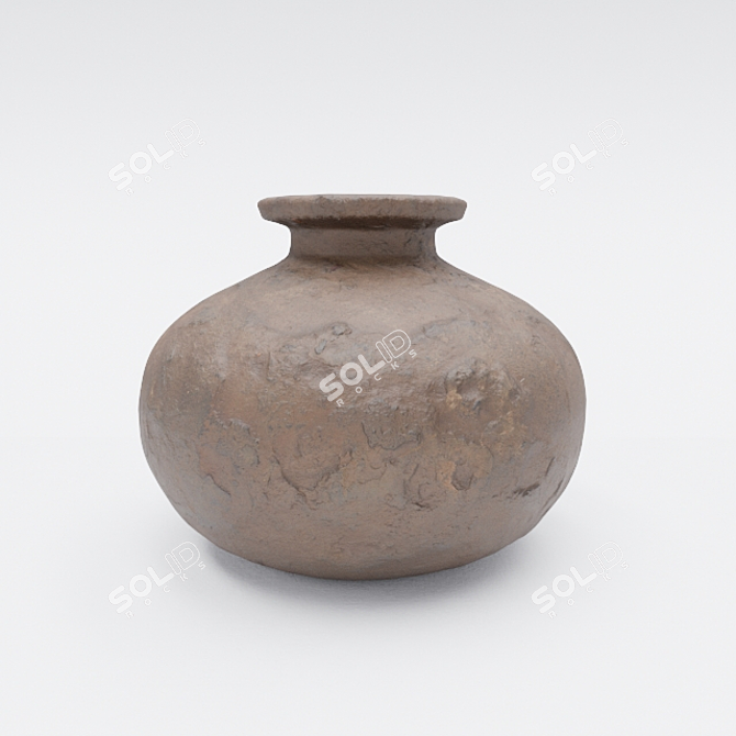 Ethnic Style Vases Set 3D model image 3