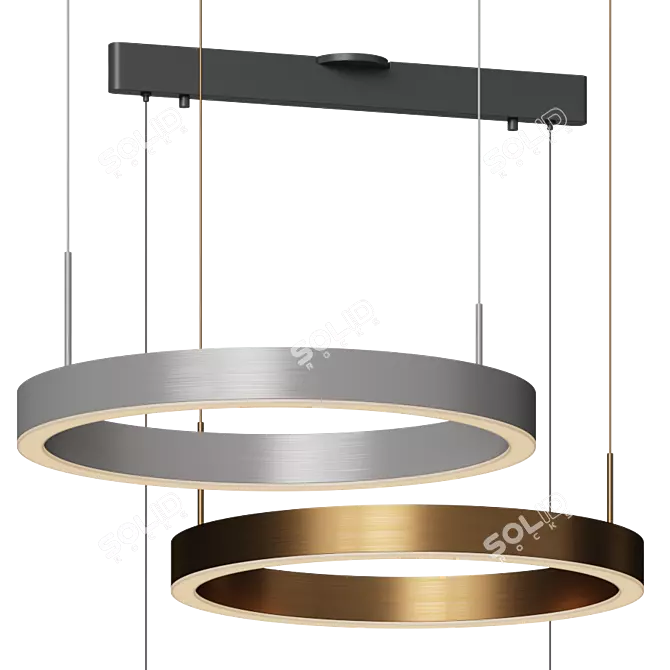 Prometheus Ring Pendant Light 3D model image 2