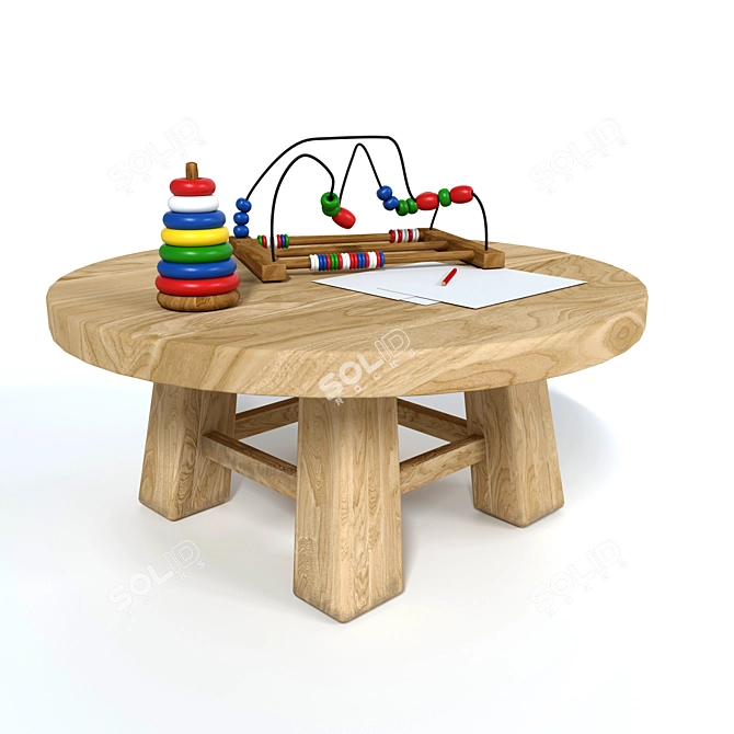 Animal-themed Children's Furniture 3D model image 3