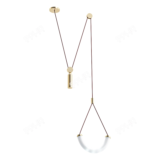 ARC Pendant: Embrace Shape 3D model image 1