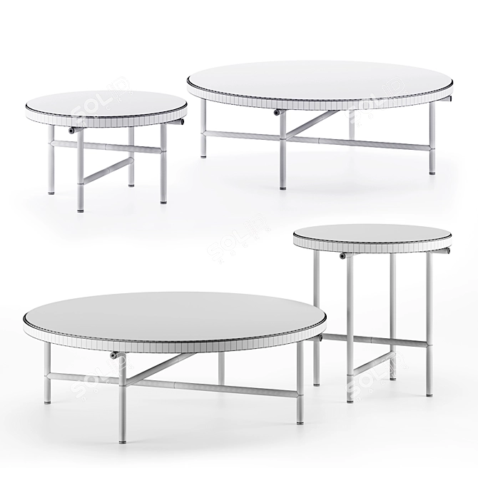 Elegant Torii Coffee Tables: Versatile & Stylish 3D model image 2