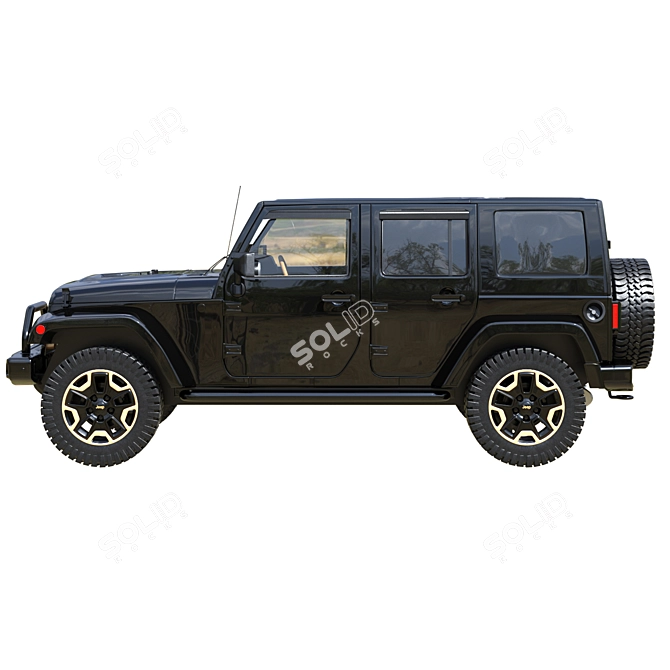 High-detail Jeep 3D Model - 712K Polygons 3D model image 4