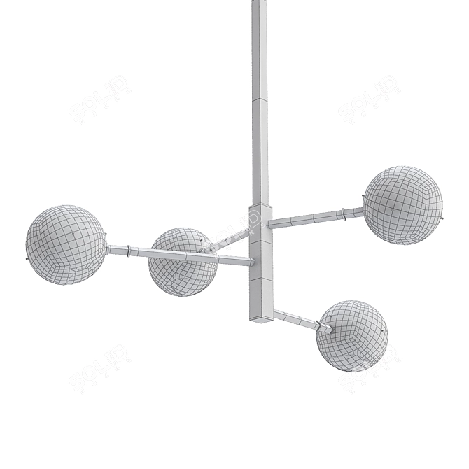 Modern-Minimalist Ceiling Lamp 3D model image 2