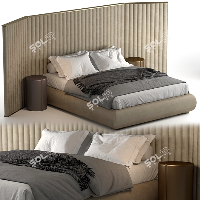 Biarritz Flexform Bed 3D model image 1