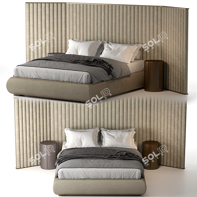 Biarritz Flexform Bed 3D model image 2