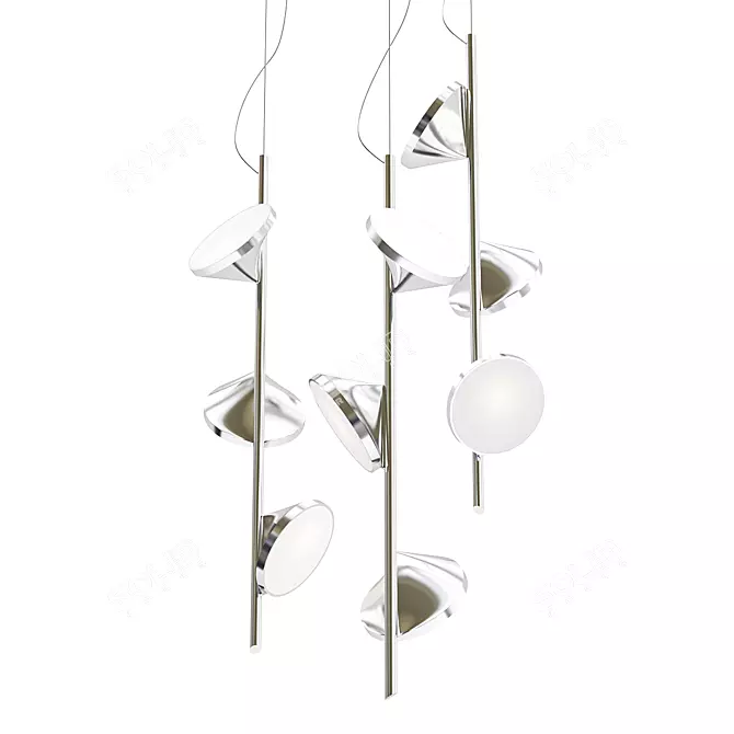 Orchid Pendant Light 3D model image 1