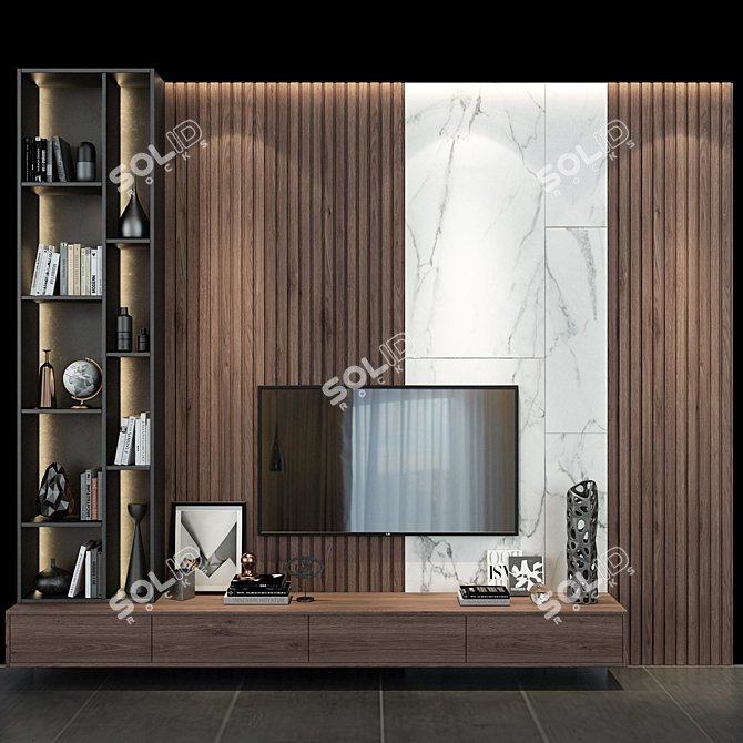 Modern Cabinet Furniture 3D model image 1