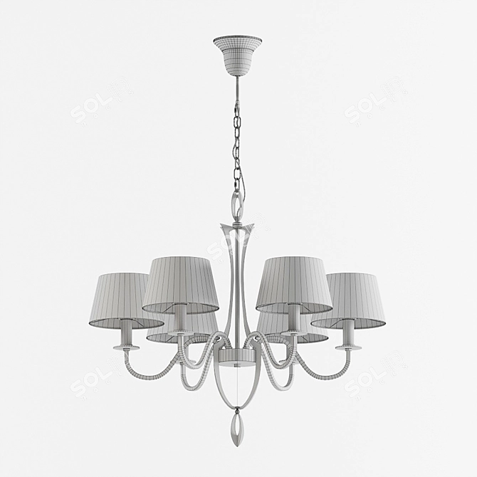 Elegant Florence Pendant Lamp 3D model image 3