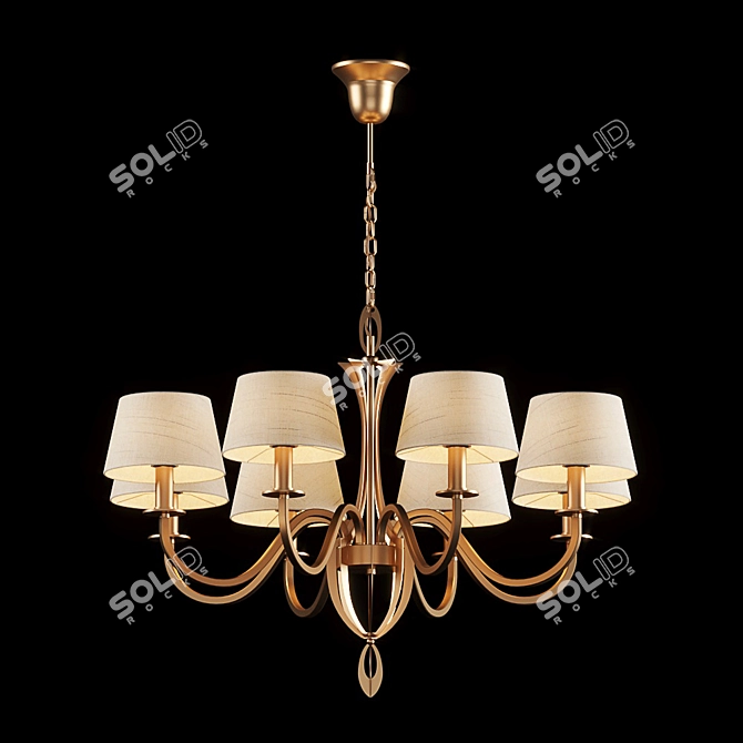 Elegant Florence SP-8 Pendant 3D model image 1