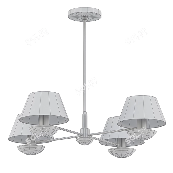 Mazarine Pendant Light: Elegant Illumination 3D model image 2