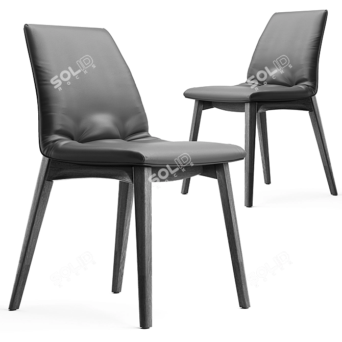 Elegant Bonaldo Ninette Chair 3D model image 1