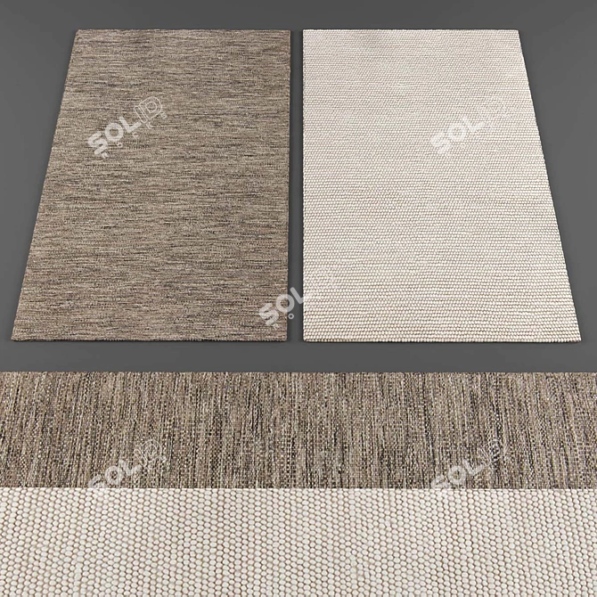 Elegant Rug Collection 314 3D model image 2