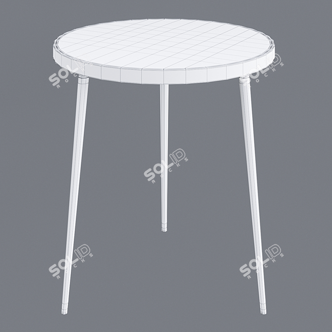 Artistic Agate Side Table 3D model image 2