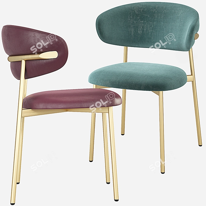 Elegant Calligaris Oleandro Dining Chair 3D model image 8