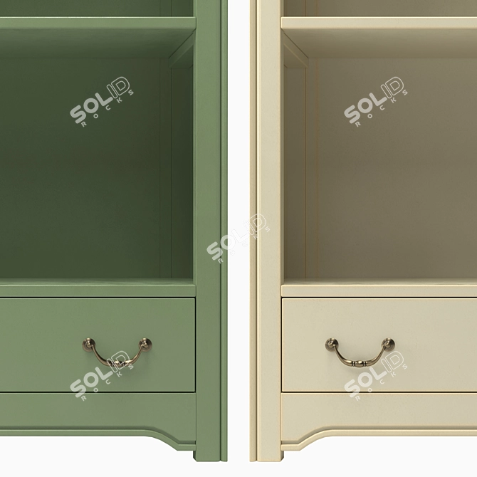 Kitchen & Living Room Rack | 81x170x37 cm 3D model image 3