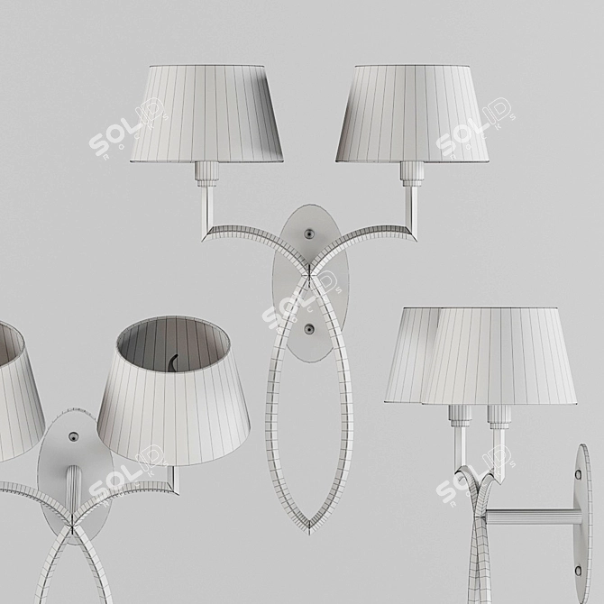 Elegant Florence Wall Lamp 3D model image 3