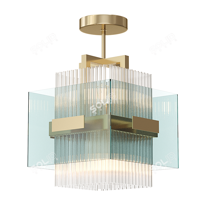 Contemporary Designer Lamp SELLA 3D model image 1