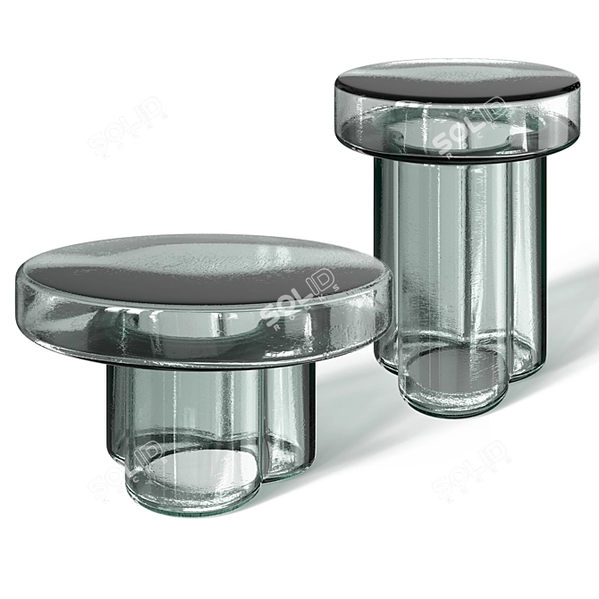 Miniforms Soda Glass Tables 3D model image 2