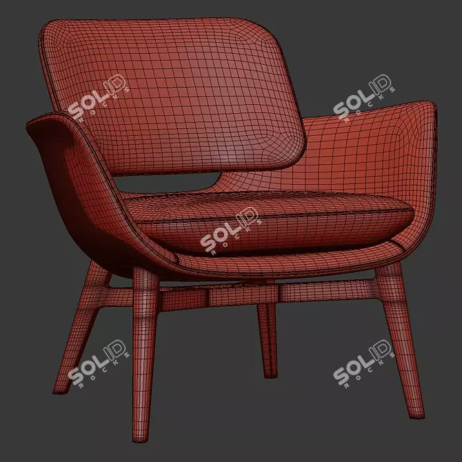 Elegant Comfort: Martha Armchair 3D model image 5