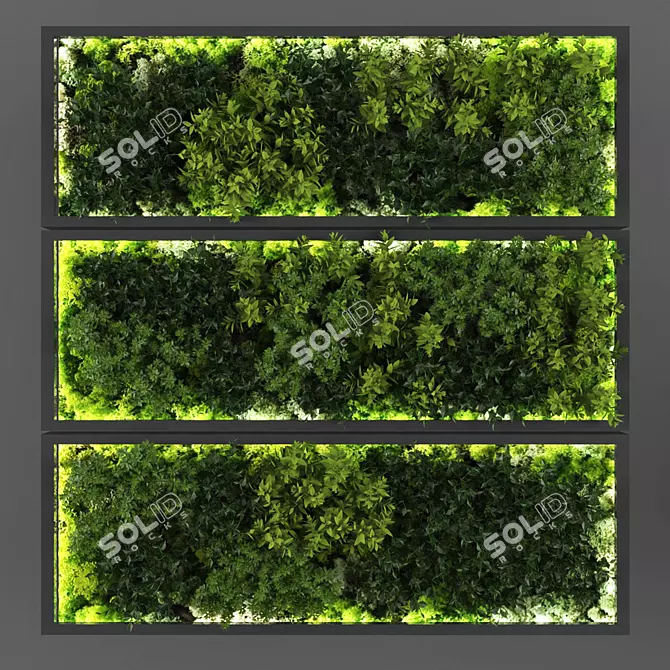 Title: 542308 Poly Vertical Garden 3D model image 1