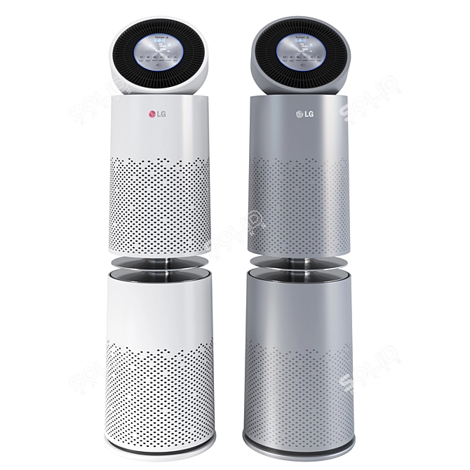 LG PuriCare360: Clean Air, Anywhere 3D model image 1