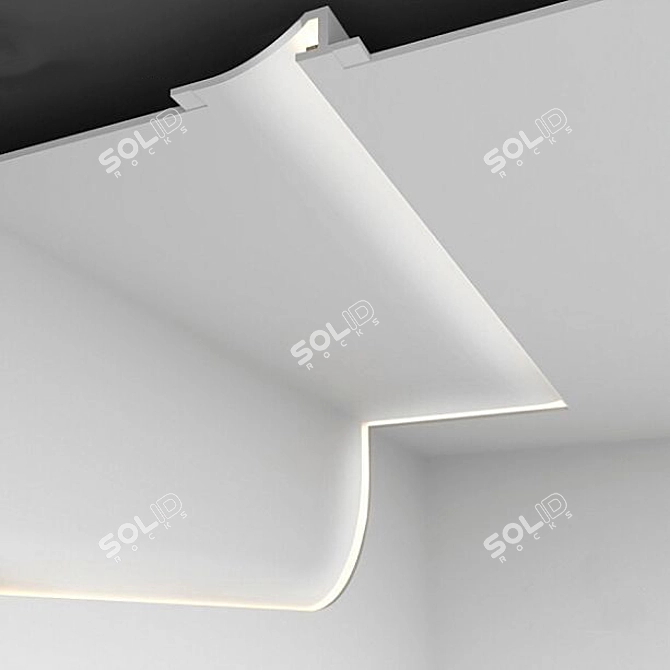 Versatile Plaster Lamp VGS-10: Endless Geometric Combinations 3D model image 2