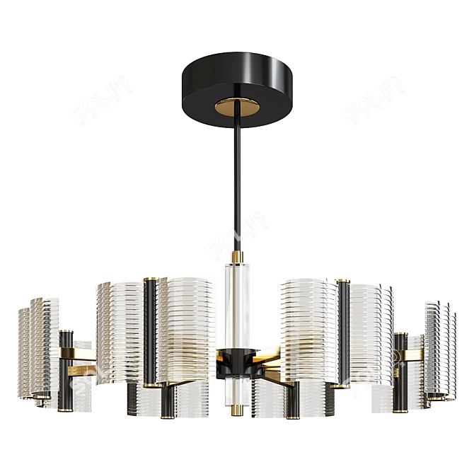 Sleek Modern Design Lamp 3D model image 1