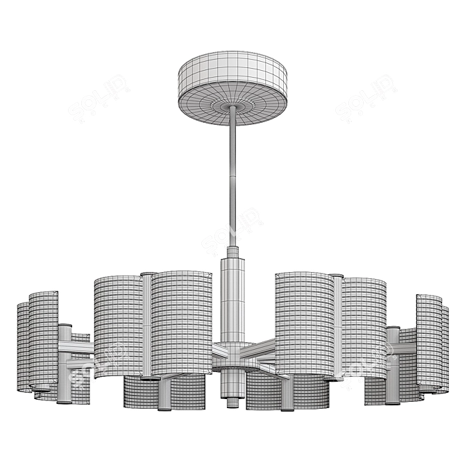 Sleek Modern Design Lamp 3D model image 2