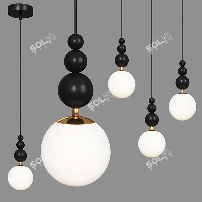 Elegant Seine Suspension - Modern Design 3D model image 3