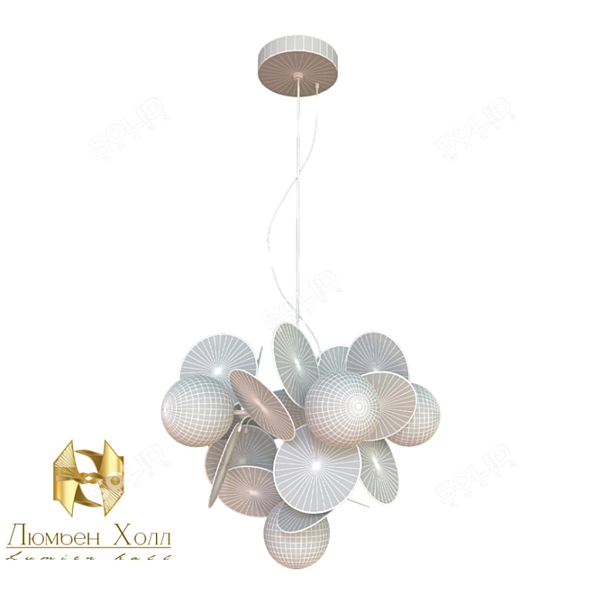 Elegant OM Chandelier "Lumien Hall 3D model image 5