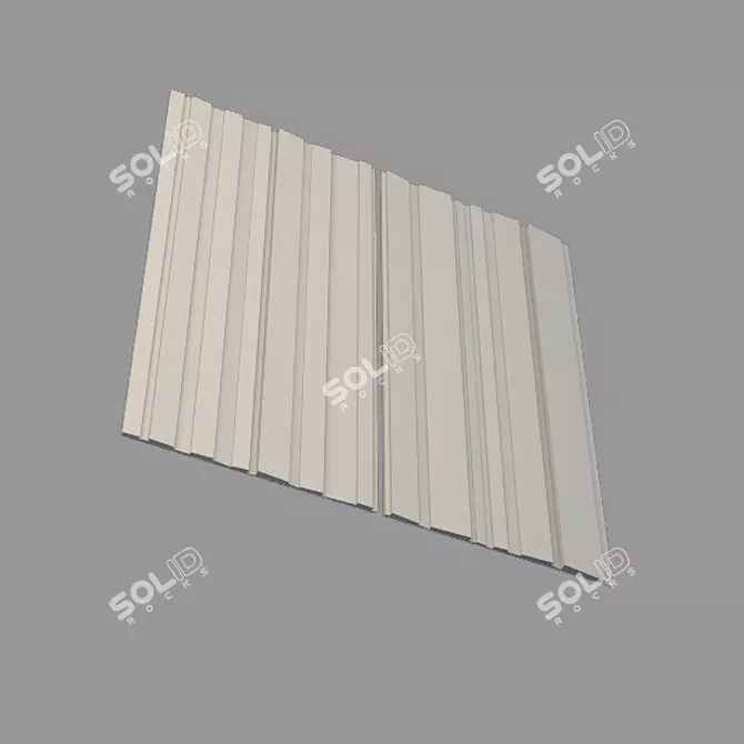 3D Gypsum Wall Panel GP-16 3D model image 1