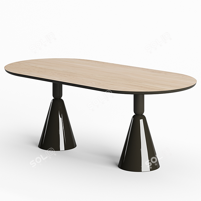 Modern Elegance: Sancal Pion Dining Table 3D model image 1
