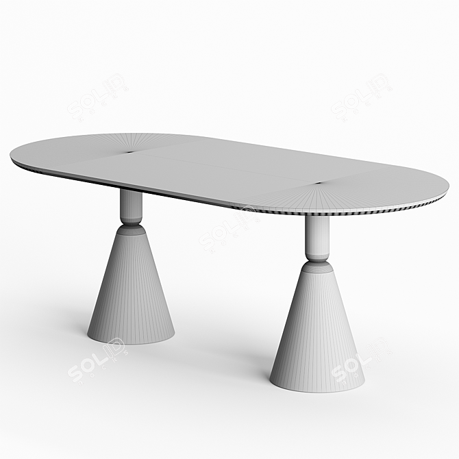 Modern Elegance: Sancal Pion Dining Table 3D model image 2