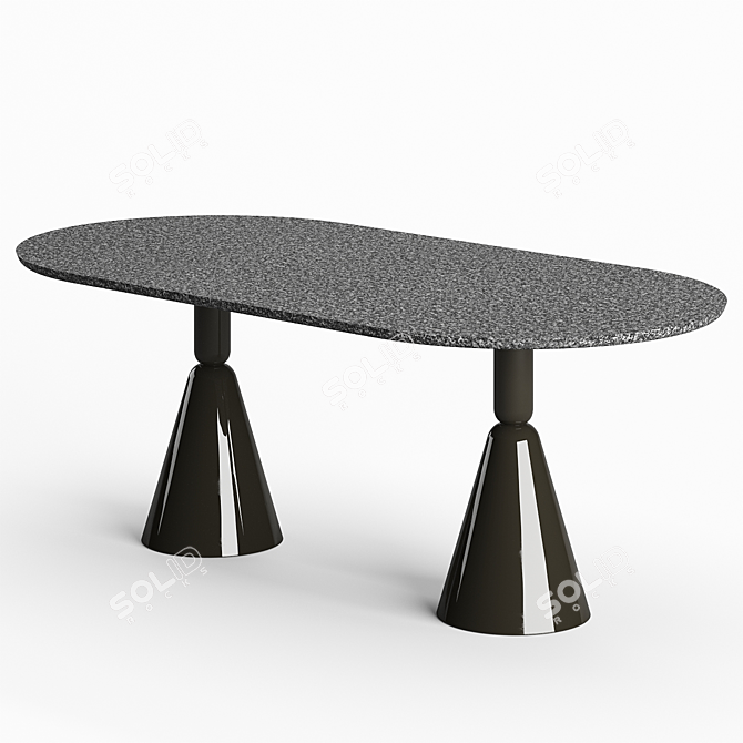 Modern Elegance: Sancal Pion Dining Table 3D model image 3