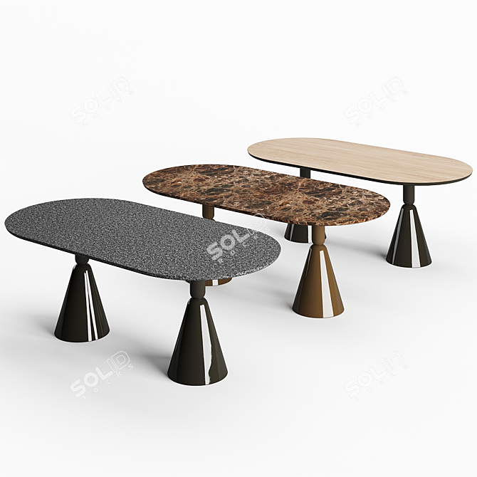 Modern Elegance: Sancal Pion Dining Table 3D model image 5