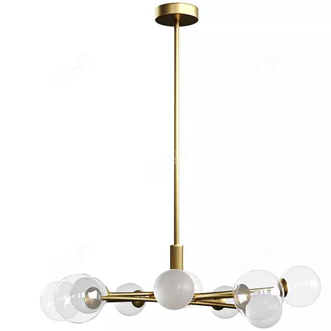 Elegant Freya Bethany Pendant Light 3D model image 1