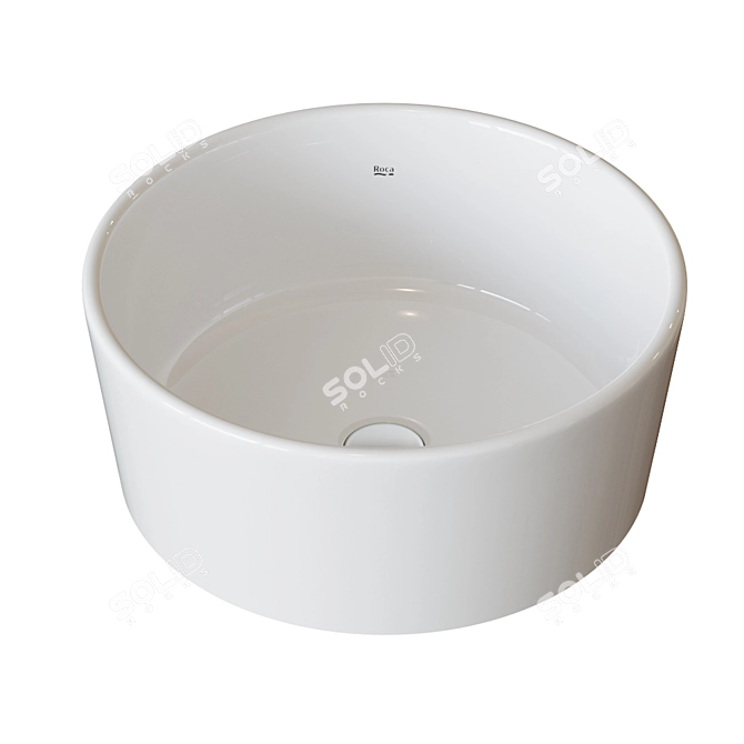 Elegant Roca Mila D40cm Washbasin 3D model image 1