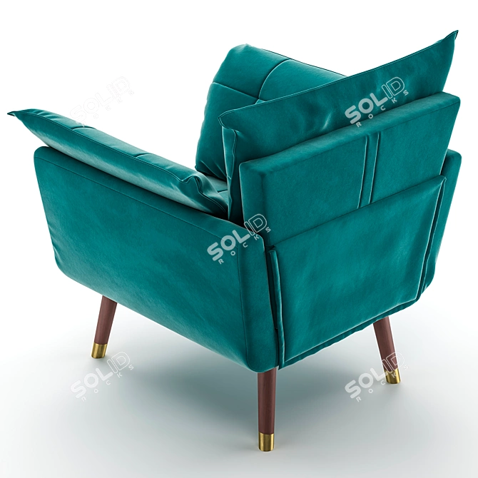 Rezzo Armchair: Elegant, Comfortable, and Stylish 3D model image 2