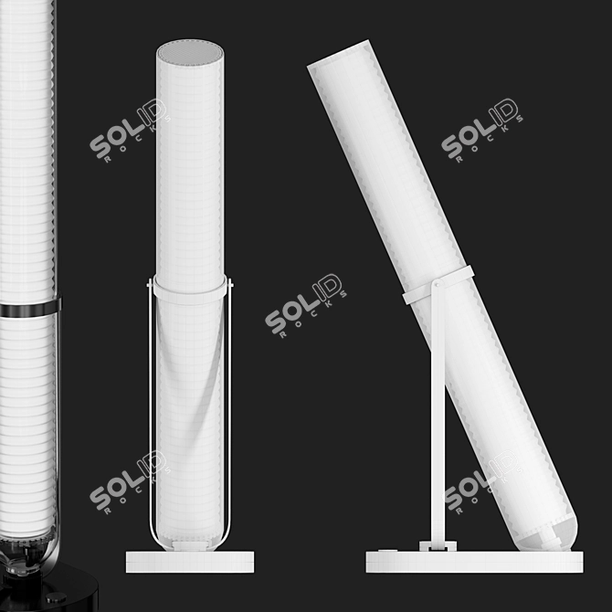 Elegant Marble Lamp 3D model image 2