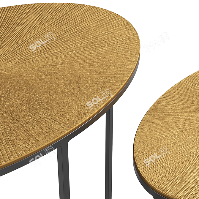 Palmer Coffee Tables: Stylish Set of 2 3D model image 2