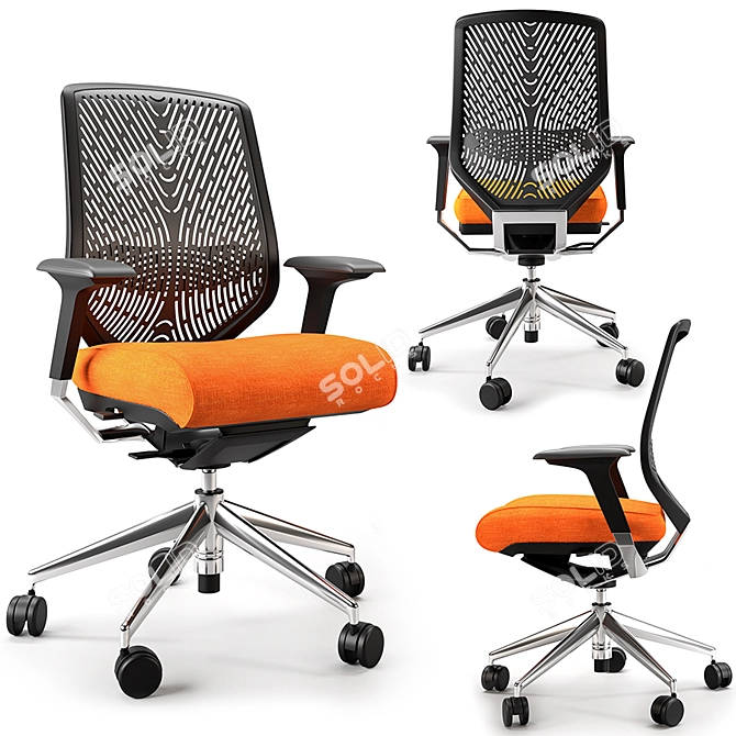 TechnoBack TNK Office Chair 3D model image 1