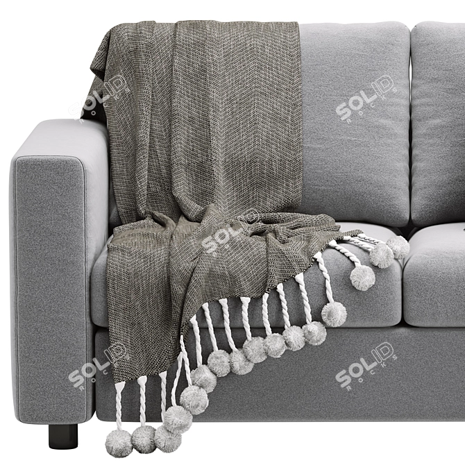 Modern Vimle Sofa: Sleek Design & Quality Craftsmanship 3D model image 3