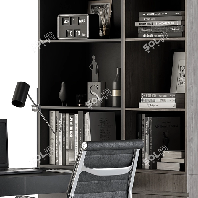 Stylish Home Office Furniture 3D model image 4