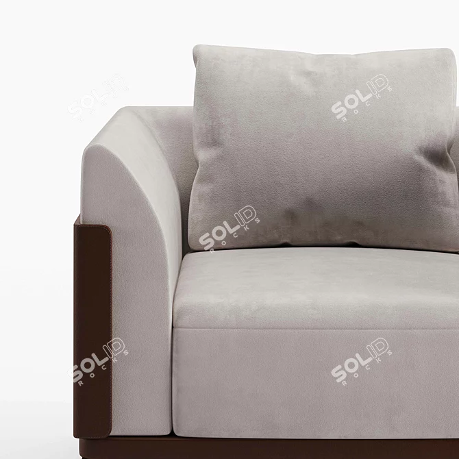 Vittoria Armchair: Elegant and Versatile 3D model image 9