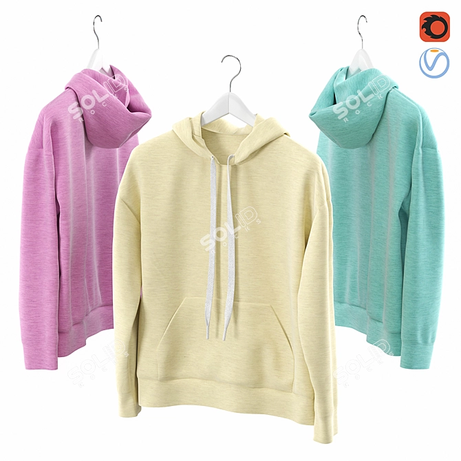 Cozy Hoody Set 3D model image 1