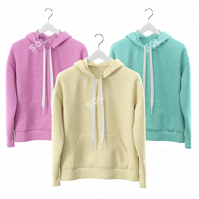 Cozy Hoody Set 3D model image 3