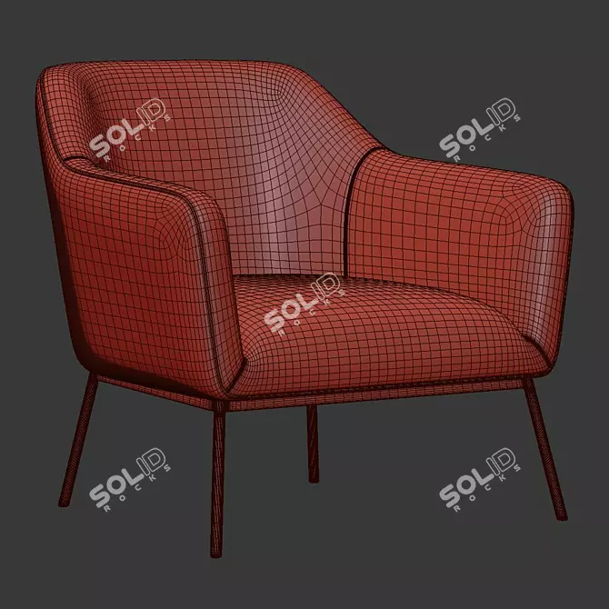 Elevate Your Comfort: Jive 32 Fabric Chair 3D model image 5