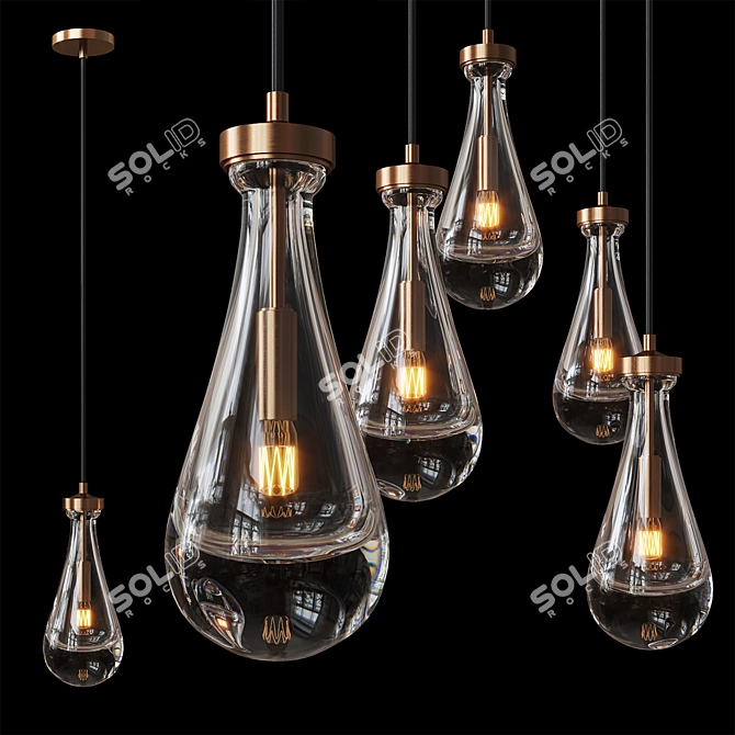 Elegant Melany Lamp: Stylish Illumination for Every Space 3D model image 1