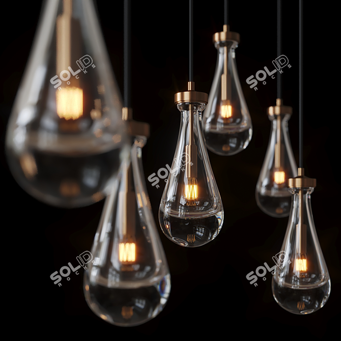 Elegant Melany Lamp: Stylish Illumination for Every Space 3D model image 2